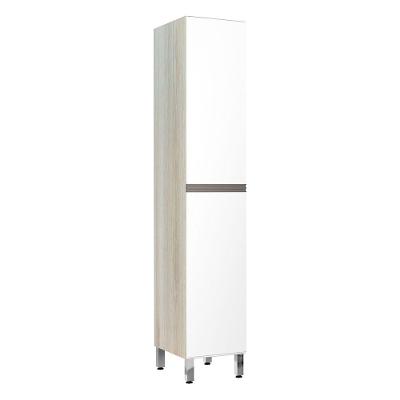 Paneleiro 40Cm 2 Portas Luci Legno Crema Com Branco Polar