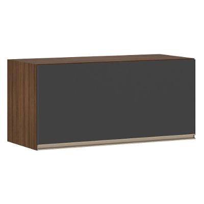 Armário Para Cozinha 80 Cm 1 Porta Dourado Com Preto Txt
