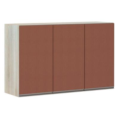 Armário Para Cozinha 120cm 3 Portas Legno Crema C/Gaia