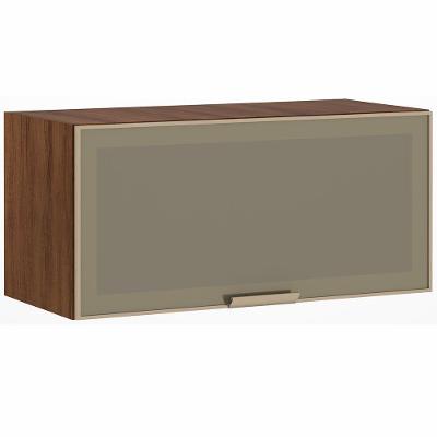 Armário Para Cozinha 80 Cm 1 Porta Com Nogueira Dourado