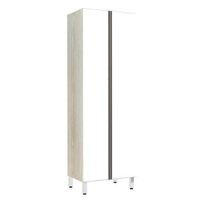 Paneleiro 70Cm Duplo Luci Legno Crema Com Branco Polar