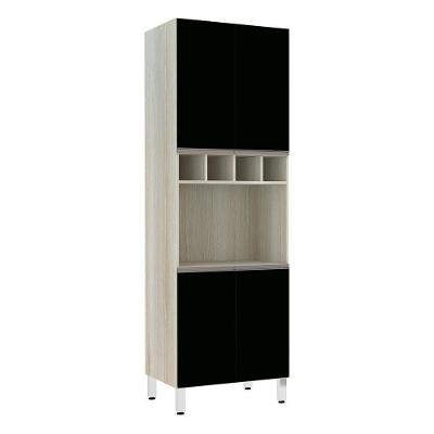 Paneleiro C/ Nicho De Microondas 70Cm E 1 Nicho Luci Legno C