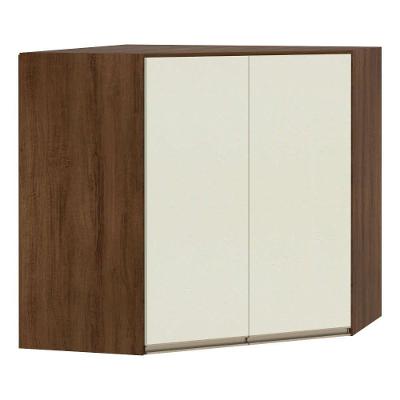 Armário Para Cozinha Canto 2 Portas Dourado Com Kashmir