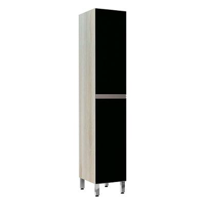 Paneleiro 40Cm 2 Portas Luci Legno Crema Com Preto Tx
