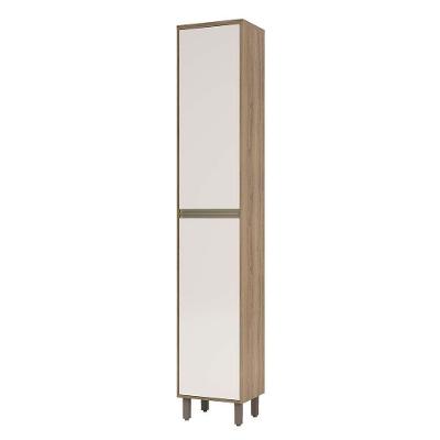 Paneleiro 40 Cm 2 Portas De Abrir Mel Vanilla C/Pérola Off