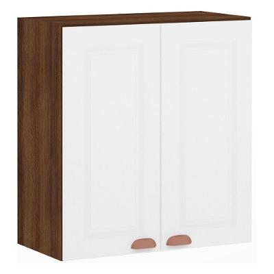 Armário Para Cozinha 70cm 2 Portas Safira Nogueira