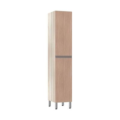 Paneleiro Luciane 40Cm 2 Portas Luci Legno Crema Com Cumaru