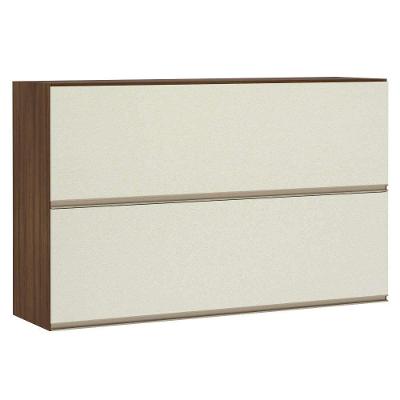 Armário Cozinha Duplo 120 Cm 2 Portas Dourado Com Kashmir