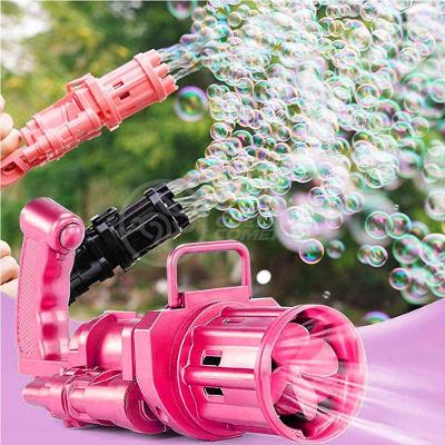 Máquina Elétrica Tiktok Lança Bolhas Rosa