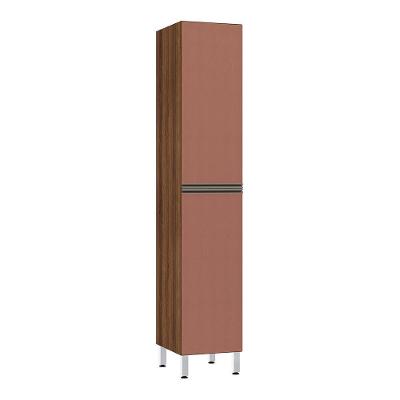 Paneleiro Simples 40cm 2 Portas Nogueira C/Gaia