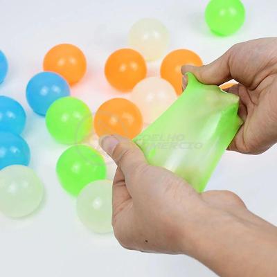 Toy Bolinha Globble Anti Stress Luminosa Fluorecente