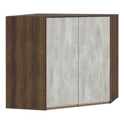 Armário Para Cozinha Canto 2 Portas Dourado Com Concreto