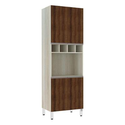 Paneleiro C/ Nicho De Microondas 70Cm E 1 Nicho Luci Legno C