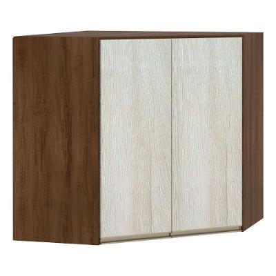 Armário Para Cozinha Canto 2 Portas Dourado Com Crema