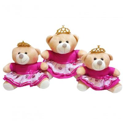 Ursa Pelúcia Princesa Pink 3 Un.
