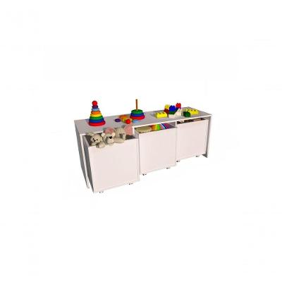Mesa Com Organizadores Analú 100% Mdf Quarto Brinquedos
