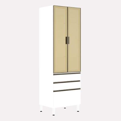 Paneleiro Torre 70Cm Bronze Pérola Branco