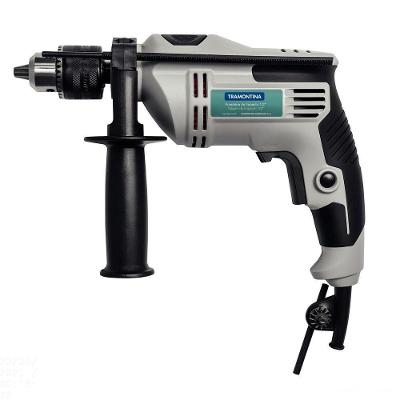 Furadeira De Impacto 500 W 1/2" 220 V Com Empunhadura Auxiliar Velocidade Variável E Sist