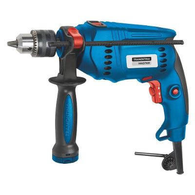 Furadeira De Impacto 600 W 1/2" 220 V Para Uso Profissional Com Empunhadura Auxiliar Velo