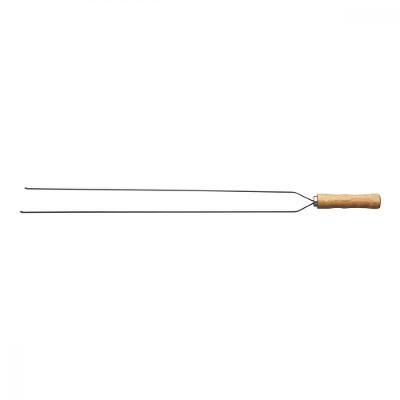 Espeto Duplo Para Churrasco Com Lâmina Inox 95 Cm