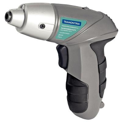Parafusadeira 1/4" 21 Peças Tramontina Para Uso Doméstico A Bateria Ni-cd 4,8 V Tramontina