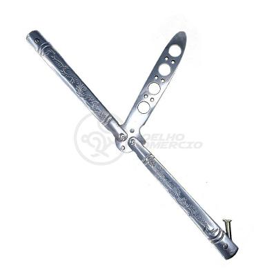 Knife Silver Butterfly Prata Borboleta Dobrável De Aço