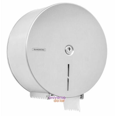 Dispenser Para Papel Higiênico Tramontina Com Acabamento Scotch Brite Grande Aço Inox