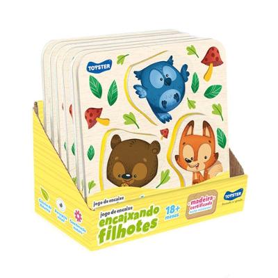 Jogo Encaixando Filhotes Da Floresta - Toyster