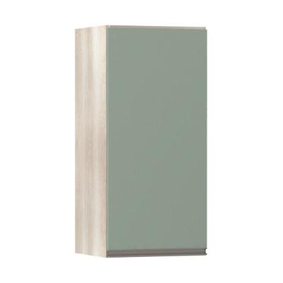 Armário Luciane 35cm 1 Porta Luci Legno Crema C/Verde Jade