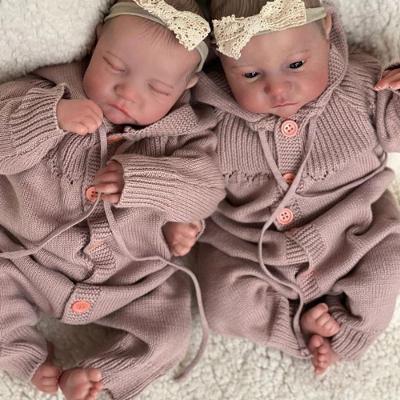 Bebê Reborn Baby Doll Recém-Nascido 3D-49 Cm