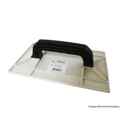 Desempenadeira Branca Zumplast Lisa 15X26Cm