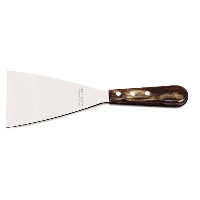 Espátula Raspador 5" Tramontina Em Aço Inox E Cabo Madeira Tratada Polywood Tramontina
