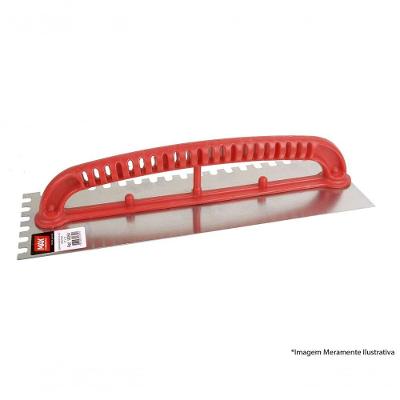 Desempenadeira Aco Max 37X12Cm Dentada C/C Plast 18350