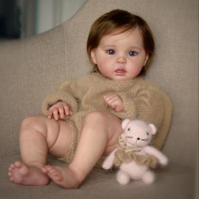 Bebê Reborn 3 D Veias Visíveis Soft Silicone- 50 Cm Size Finished 3d Doll
