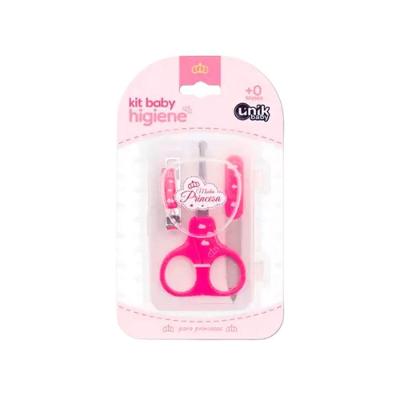 Kit Tesoura Lixa E Cortador De Unha Princesa - Unik