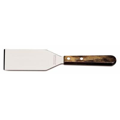 Espátula Raspador 5" Tramontina Em Aço Inox E Cabo Madeira Polywood Castanho Tramontina