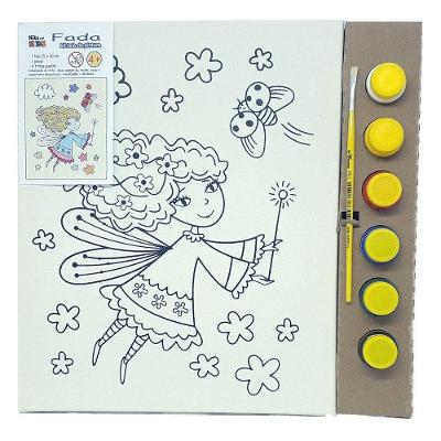 Kit Pintura Tela 25x30 Cm - Fada - Kits For Kids