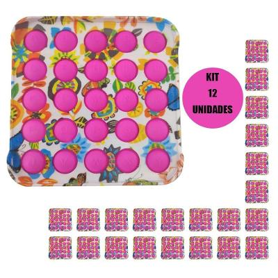 Fidget Bubble Kit12Uni Pop It Infantil Criança Aniversario