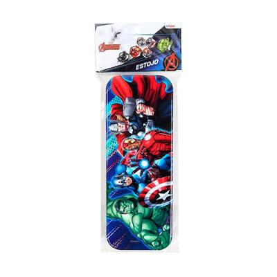 Estojo Lata Avengers Azul - Etitoys