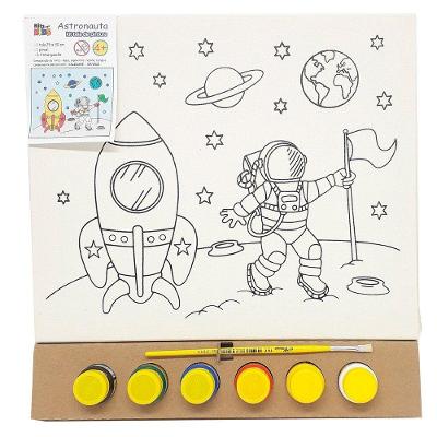 Kit Pintura Tela 25x30 Cm - Astronauta - Kits For Kids