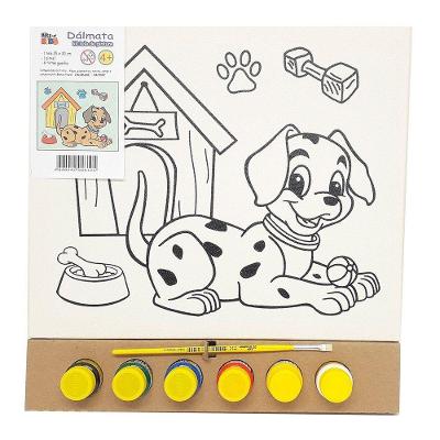 Kit Pintura Tela 25x30 Cm - Dálmata - Kits For Kids