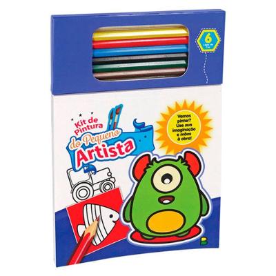 Kit De Pintura Do Pequeno Artista: Azul - Todolivro