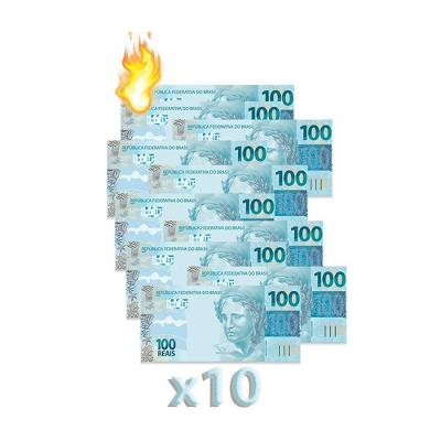 10 Burning Money - (notas Flash) 100 Reais B+