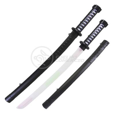 Espada Ninja Katana Samurai C/ Som E Luz À Pilha Preto