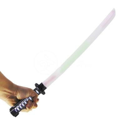 Espada Ninja Katana Samurai Som E Luz À Pilha Preto