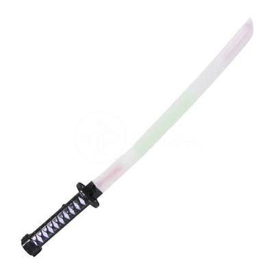 Espada Ninja Katana Samurai Som E Luz À Pilha Preto