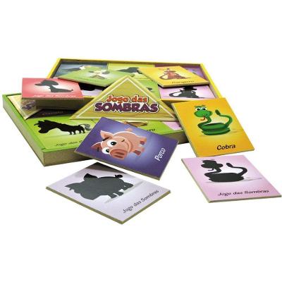 Jogo Das Sombras Animais Divertidos - Madeira - 340 - Maninho Artesanatos