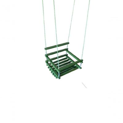 Balanço Gangorra Infantil Madeira 40x35 Verde Suporta 80kg.