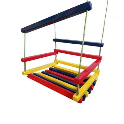 Balanço Gangorra Infantil Madeira 40x35 Colorido Até 80kg.