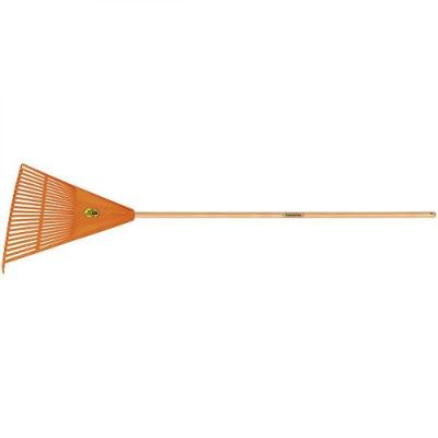 Vassoura Com 22 Dentes Em Polipropileno Laranja 120 Cm